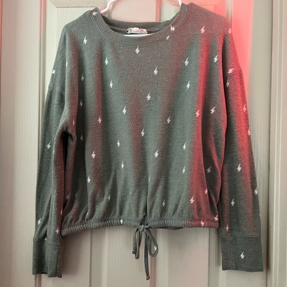 green sweater
